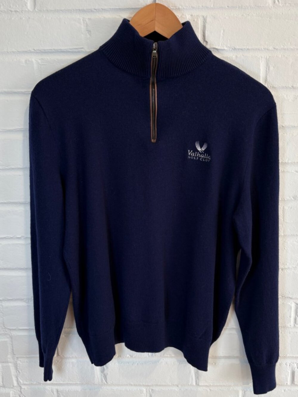 Polo Golf Ralph Lauren Valhalla Country Club 1/4 Zip Pullover Blue Men's Large